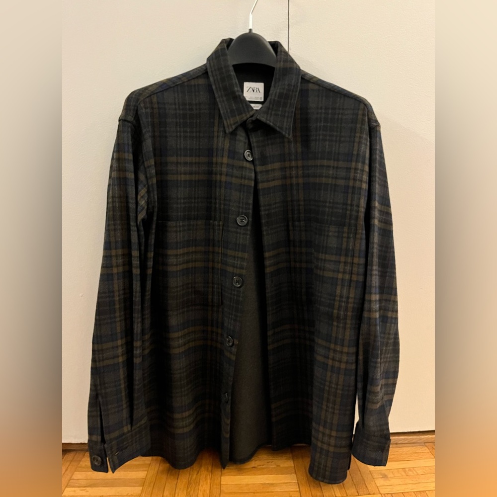 Zara Men’s Shirt Plaid Jacket - Large